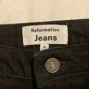 Reformation black jeans